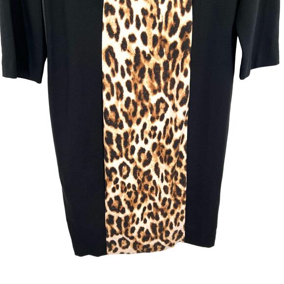 NEW NWT Chicos So Slimming 0.5 Small/Medium Black Business Dress Leopard Dinner - Picture 5 of 8